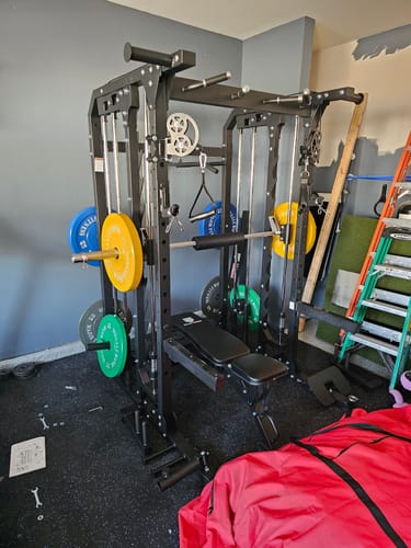 Customer photo review of Major Fitness B52 All-In-One Home Gym Smith Machine