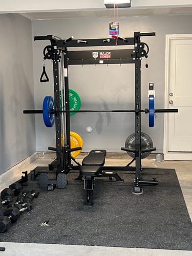 Customer photo review of Major Fitness F22 All-In-One Home Gym Power Rack