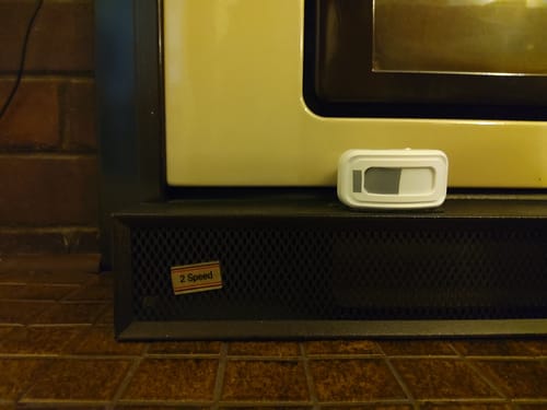 Customer photo review of Wireless Motion Sensor Alarm Door Chime for Business 1 Detector & 1 Receiver