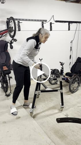 Customer video review of Roll Around TrikeTight Workstand
