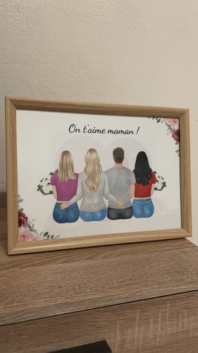 Customer photo review of Affiche Personnalisée - Maman et Enfants - Fête des mères