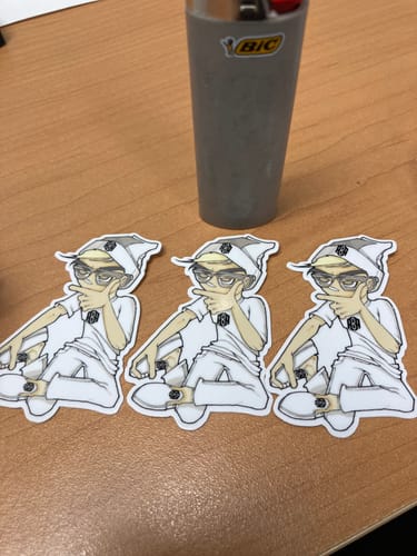 Customer photo review of 200 - 2" Custom Laminated Vinyl Stickers