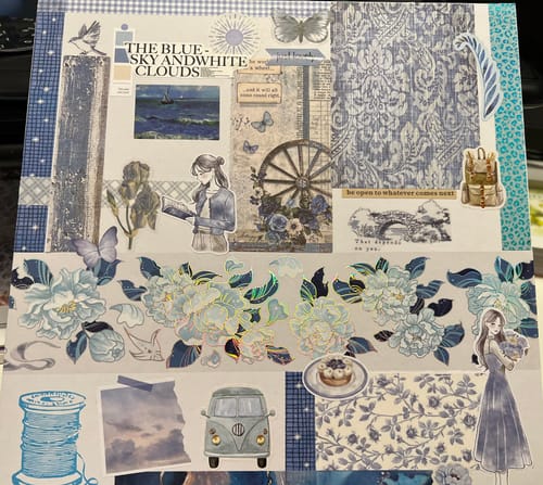 Customer photo review of Blue Petunia Washi Tape