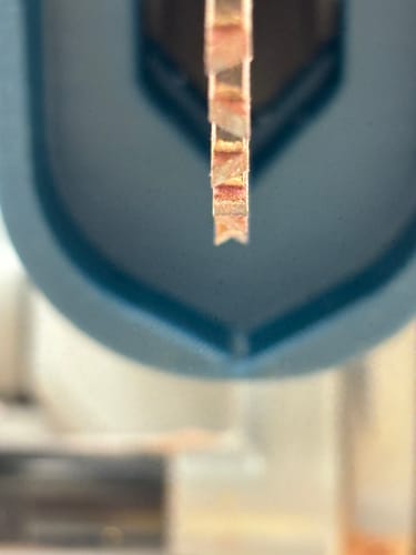 Customer photo review of Bosch Axial Glide Miter Saw Dust Chute (Gen II)