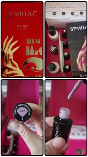 Customer photo review of Semilac UV Gel Polish Starter Set TRY ME