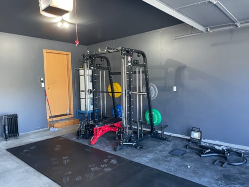 Customer photo review of MAJOR FITNESS All-In-One Home Gym Smith Machine Package Spirit B2