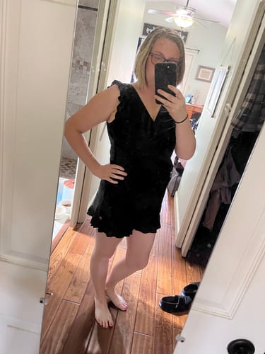 Customer photo review of ginger swim romper