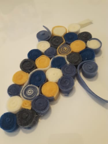 Customer photo review of Acrylic Craft Felt Sheets - 9" Wide x 12" Long