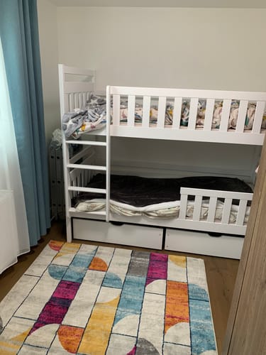 Customer photo review of Wooden Bunk Bed Monika with Storage
