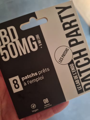 Customer photo review of Patchs CBD - 55MG