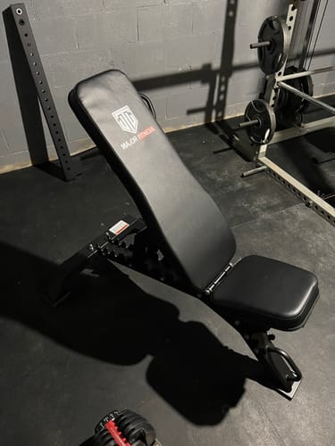 Customer photo review of Major Fitness Adjustable Bench | 1300Lbs Capacity Weight Bench PLT01