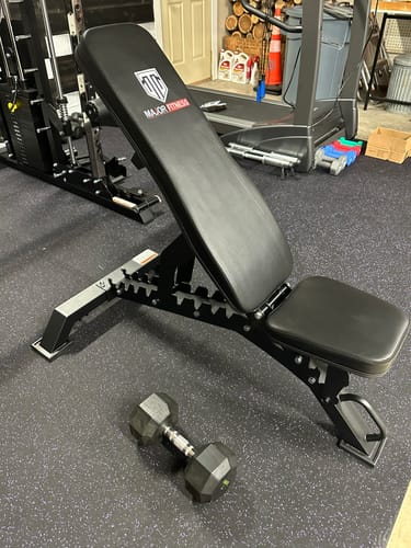 Customer photo review of Major Fitness Adjustable Bench | 1300Lbs Capacity Weight Bench PLT01