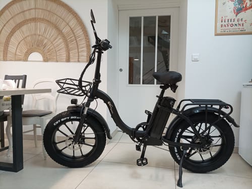 Customer photo review of CMACEWHEEL Y20 750W 20" Step-through Folding Electric Fat Bike