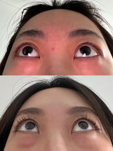Customer photo review of LASH GROWTH SERUM