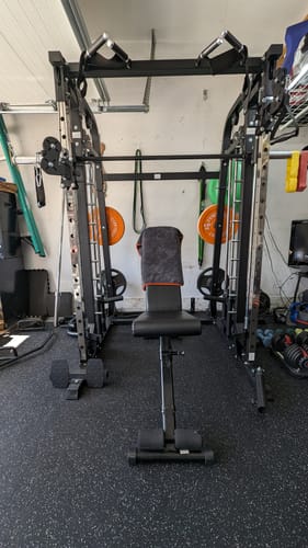 Customer photo review of MAJOR FITNESS All-In-One Home Gym Smith Machine Spirit B2