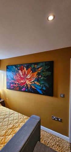 Customer photo review of Flower Canvas Art #FL019