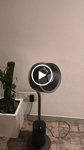Customer video review of NUUK HALO | 3D Air Circulation Fan with Mood Lamp