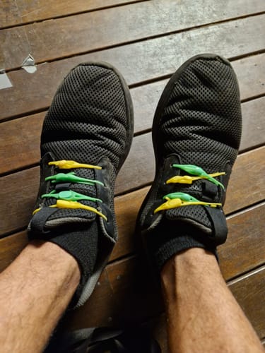 Customer photo review of Easy Shoelaces (one size fits all)