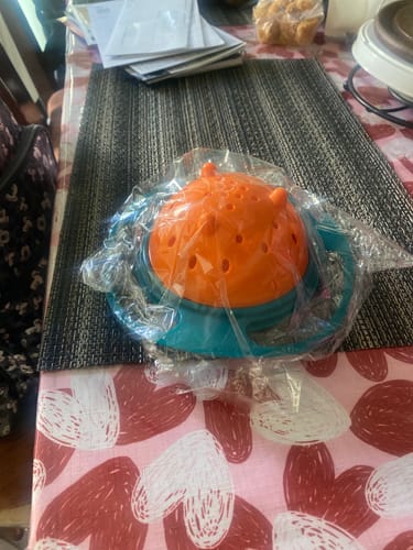 Customer photo review of Baby Universal Gyro Bowl (3 Colors)
