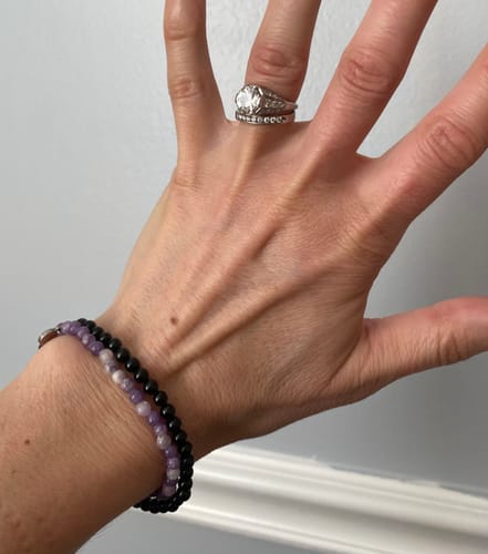 Customer photo review of Black Tourmaline Bracelet