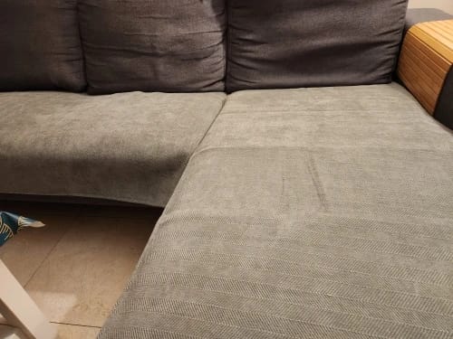 Customer photo review of Fine - Rutschfester Sofabezug L Form