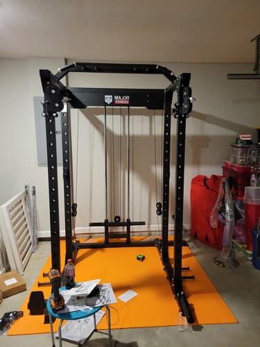 Customer photo review of Major Fitness PLM03 All-In-One Home Gym Power Rack