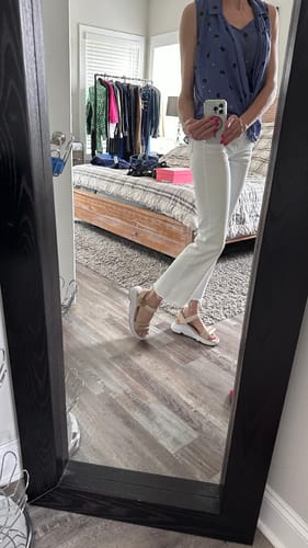 Customer photo review of AETREX Whit Sport Sandal Champagne