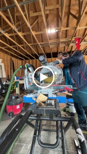 Customer video review of Bosch Axial Glide Miter Saw Dust Chute (Gen II)