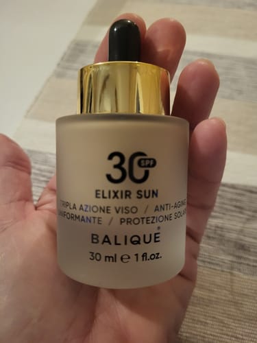 Customer photo review of ELIXIR SUN SPF30 - Siero Viso tripla azione