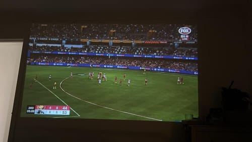 Customer photo review of MovieHub™ Ultra HD Projector + FREE Projector Screen