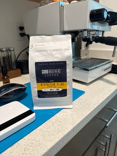 Customer photo review of NEAPOLITAN DARK ROAST ESPRESSO BLEND ROASTED