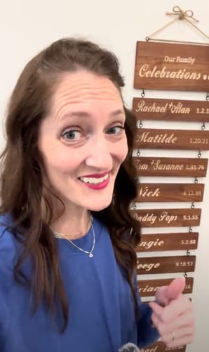 Customer photo review of Personalized Engraved Grandchildren Hanging Decorative Sign