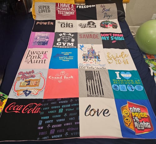 Customer photo review of Original Blanquilt™ / T Shirt Quilts