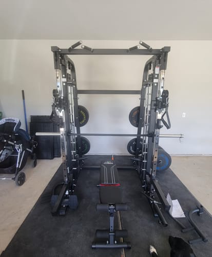 Customer photo review of MAJOR FITNESS All-In-One Home Gym Smith Machine Spirit B2