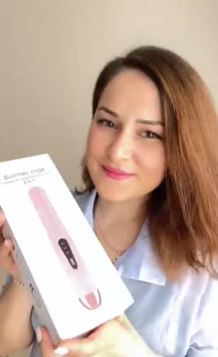Customer photo review of SUNMAY Voga 2 in 1 Cordless Hair Straightener and Curler for Travelling