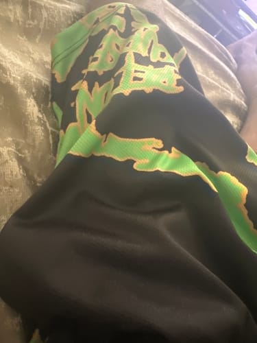 Customer photo review of Green & Black B.O.Y. Tie Dye Split Shorts