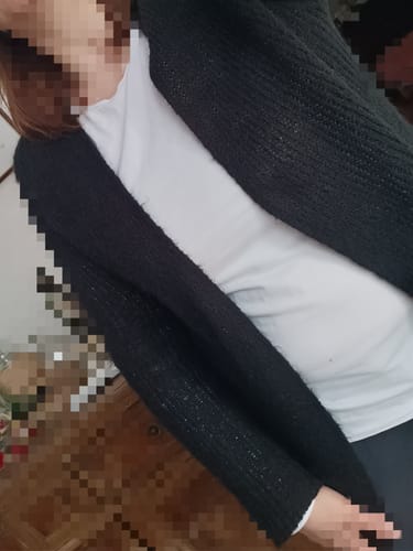 Customer photo review of Cardigan donna nuvola in mohair