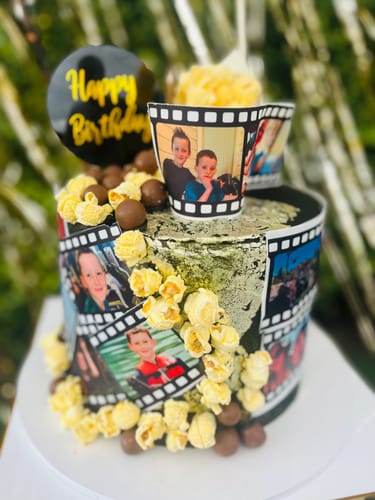 Customer photo review of Film Reel - Custom Edible Icing Image