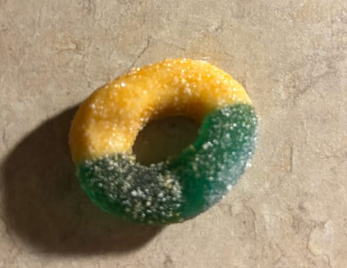 Customer photo review of Vixe Gummy Rings - Blue Raspberry