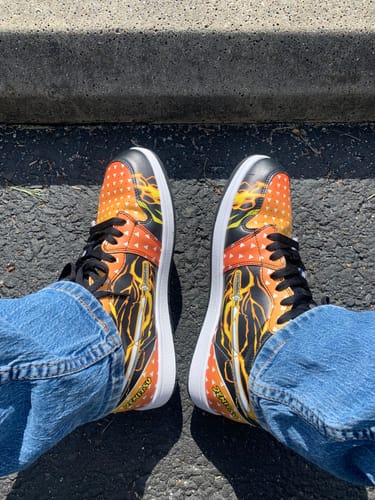 Customer photo review of Zenitzu Sword Style JD Sneakers