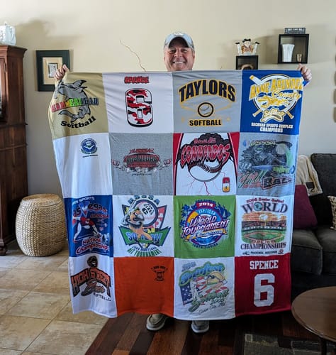 Customer photo review of Stars & Stripes Pre-Paid Shipping Blanquilts© PLEASE PICK YOUR PROPER SIZE BELOW