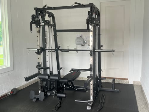 Customer photo review of MAJOR FITNESS All-In-One Home Gym Smith Machine Spirit B2