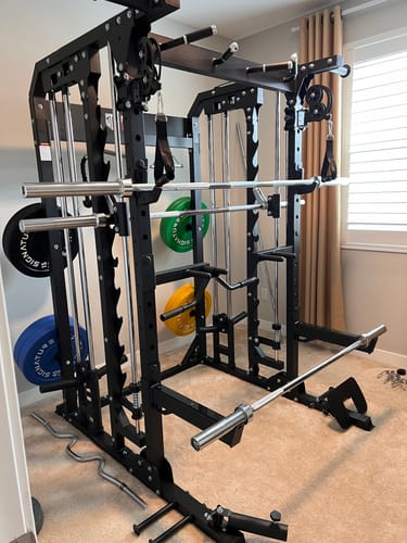 Customer photo review of Major Fitness B52 All-In-One Home Gym Smith Machine