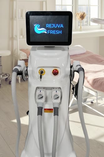 Customer photo review of DiolaSheer Ice Hair Removal Laser Machine with Dual Handles