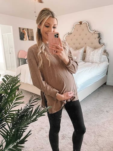 Kundenbewertung mit Foto zu Schwangerschafts Leggings