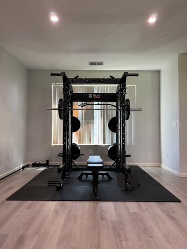 Customer photo review of Major Fitness B52 All-In-One Home Gym Smith Machine
