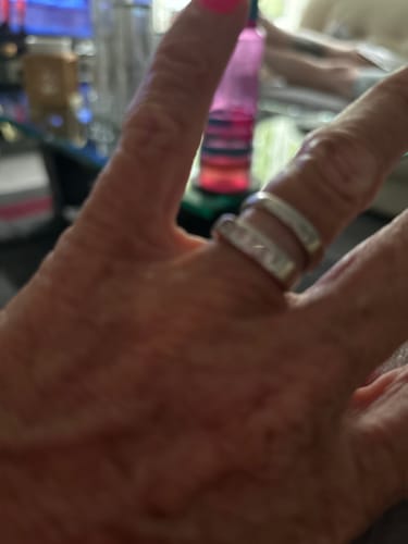 Customer photo review of 0.35 CT Round Cut Natural Diamonds - Wedding Band