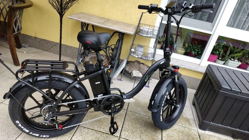 Customer photo review of CMACEWHEEL Y20 750W 20" Step-through Folding Electric Fat Bike