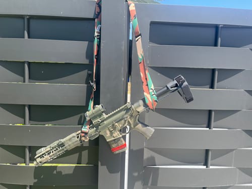 Customer photo review of The Bolt Sling - Woodland