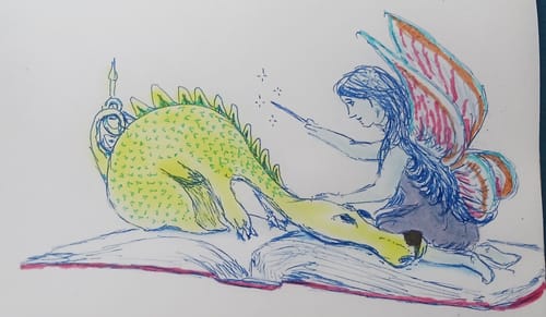 Customer photo review of Copic Multiliner .3 --Cobalt